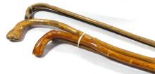 SEVEN WOODEN WALKING STICKS