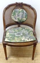 ANTIQUE CANED FRENCH CHAIR