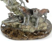 LEGENDS WOLF PACK SCULPTURE