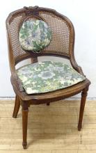 ANTIQUE CANED FRENCH CHAIR