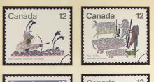 CANADIAN INUIT STAMP DISPLAY