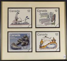 CANADIAN INUIT STAMP DISPLAY