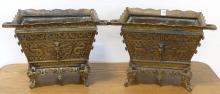 PAIR OF CHINESE BRONZE JARDINIERES