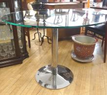 ELTE GLASS TOP DINING TABLE