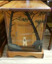 PAIR OF PINE LAMP COMMODES