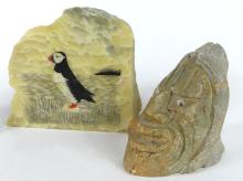 THREE STONE CARVINGS