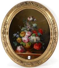 EXCEPTIONAL REVERSE PAINTING
