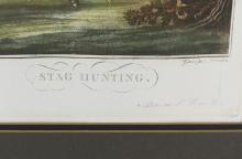 ANTIQUE FRENCH HUNTING PRINT