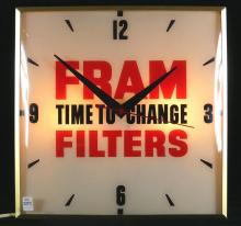 FRAM OIL FILTERS CLOCK