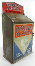 EVEREADY MAZDA LAMP DISPLAY CASE