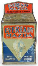 EVEREADY MAZDA LAMP DISPLAY CASE