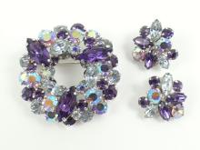 SHERMAN BROOCH & EARRINGS