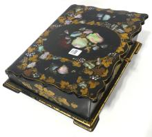 VICTORIAN PAPIER MACHE LAP DESK