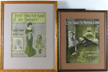 SET OF SHEET MUSIC COVERS