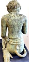 LARGE PATINATED BRONZE SCULPTURE