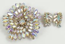 SHERMAN BROOCH & EARRINGS