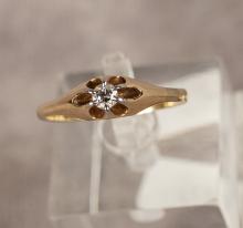 TWO 10KT GOLD RINGS