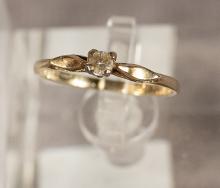 TWO 10KT GOLD RINGS