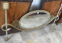 ART NOUVEAU FRENCH BRONZE MIRROR