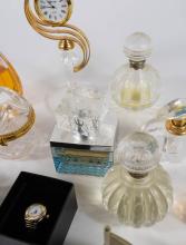 SCENT BOTTLES & CLOCKS