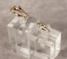 TWO 10KT GOLD RINGS