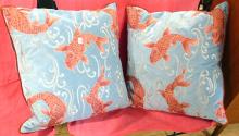 PAIR OVERSIZE CUSHIONS