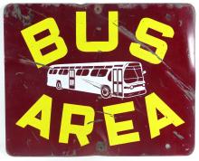 BUS AREA SIGN