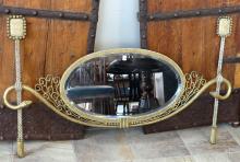 ART NOUVEAU FRENCH BRONZE MIRROR