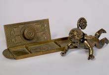 CHERUB AND DESK ITEMS