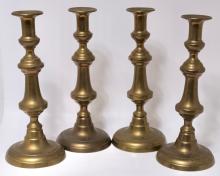 RARE SET OF FOUR CANDLESTICKS