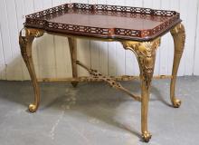 GALLERIED TOP TABLE