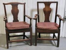 EARLY OAK CHAIRS