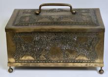 ANTIQUE BRASS BOX