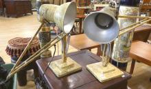 PAIR HERBERT TERRY DESK/TABLE LAMPS