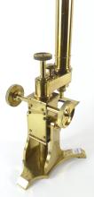 19TH CENTURY BRASS MONOCULAR MICROSCOPE