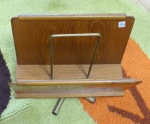 MCM TEAK MAGAZINE RACK