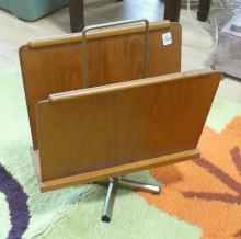 MCM TEAK MAGAZINE RACK