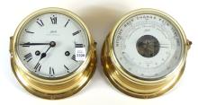 PAIR OF NAUTICAL BULKHEAD INSTRUMENTS