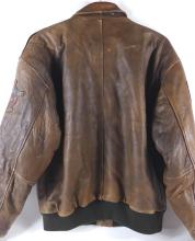 LEATHER BOMBER JACKET