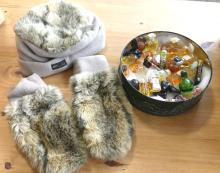 LADIES' CLOTHING AND SCENT BOTTLES