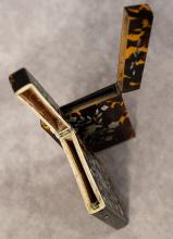 TWO TORTOISESHELL CARD CASES