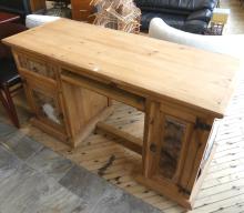 COWHIDE COMPUTER DESK