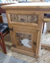 COWHIDE COMPUTER DESK