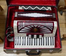 VINTAGE ACCORDION WITH CASE