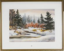 TWO MARY LAMPMAN WATERCOLOURS