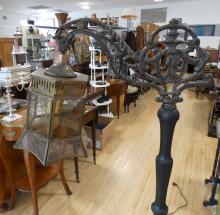 TWO VINTAGE FLOOR LAMPS