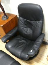 STRESSLESS RECLINER AND FOOTSTOOL