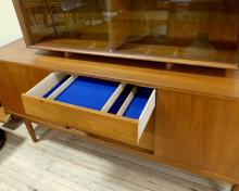 MCM TEAK BUFFET AND HUTCH