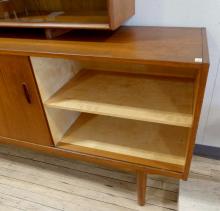 MCM TEAK BUFFET AND HUTCH