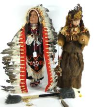 TWO INDIGENOUS DOLLS